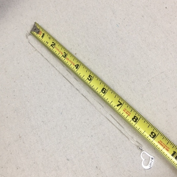 Sterling silver Box chain + “loved” heart pendant - Picture 10 of 10